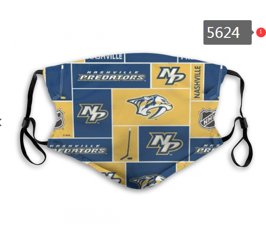 2020 NHL Nashville Predators #1 Dust mask with filter->nhl dust mask->Sports Accessory